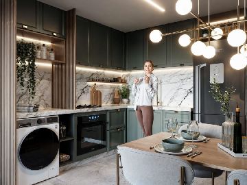 Cozinha do apartamento