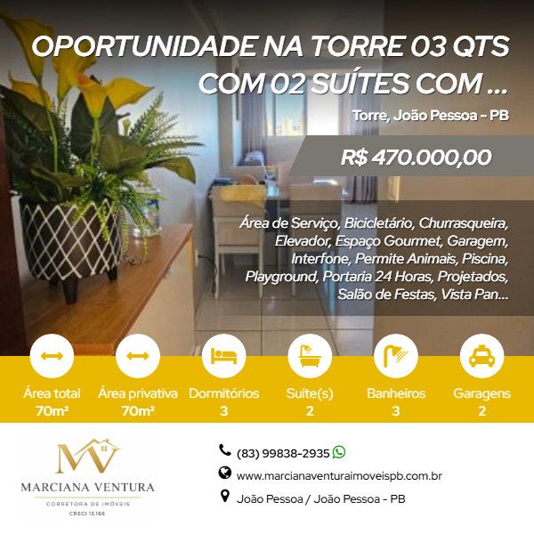 Apartamento - Venda - Torre - Jo�o Pessoa - PB