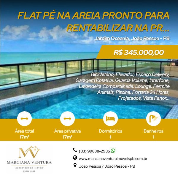 Flat - Venda - Jardim Oceania - Jo�o Pessoa - PB