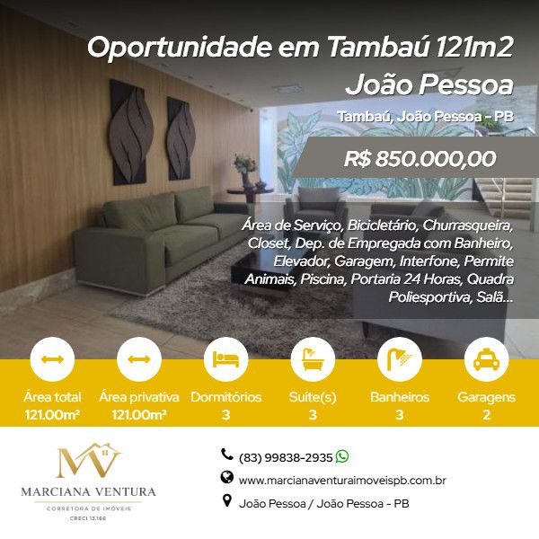Apartamento - Venda - Tamba� - Jo�o Pessoa - PB