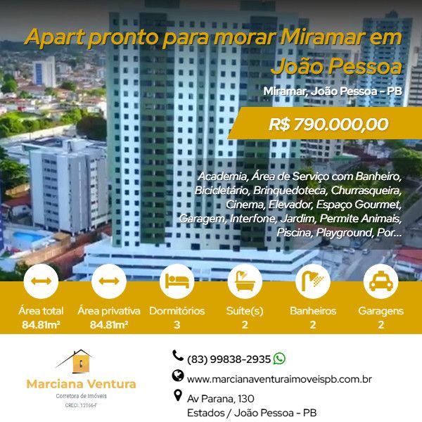 Apartamento - Venda - Miramar - Jo�o Pessoa - PB