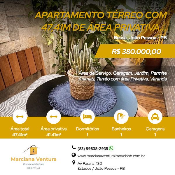 Apartamento Garden - Venda - Bessa - Joo Pessoa - PB