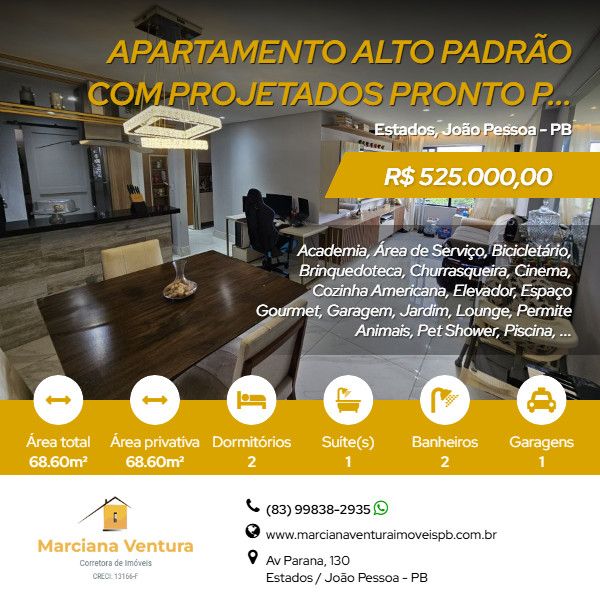 Apartamento Alto Padr�o - Venda - Estados - Jo�o Pessoa - PB