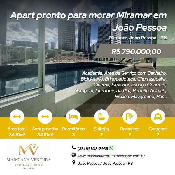 Apartamento - Venda - Miramar - Jo�o Pessoa - PB