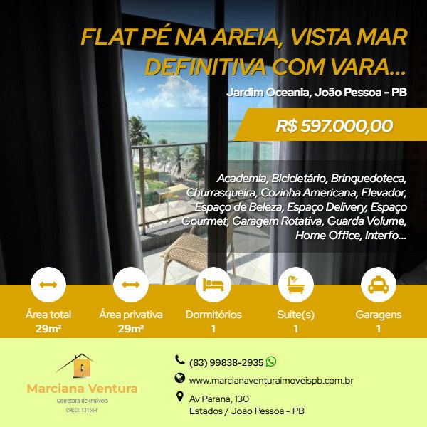 Flat - Venda - Jardim Oceania - Jo�o Pessoa - PB