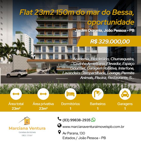 Flat - Venda - Jardim Oceania - Jo�o Pessoa - PB