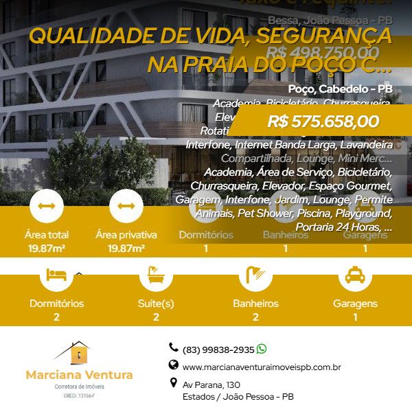 Apartamento - Venda - Poo - Cabedelo - PB