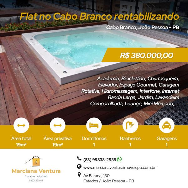 Flat - Venda - Cabo Branco - Joo Pessoa - PB