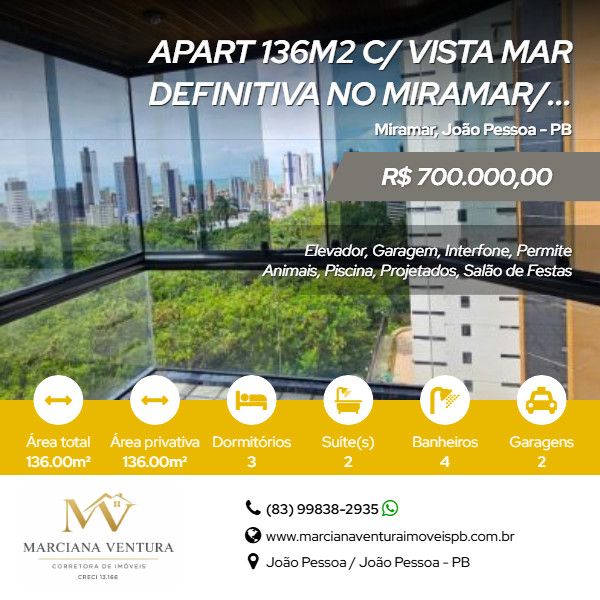 Apartamento - Venda - Miramar - João Pessoa - PB
