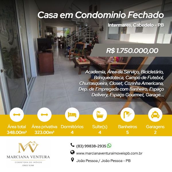Casa Alto Padr�o - Venda - Intermares - Cabedelo - PB