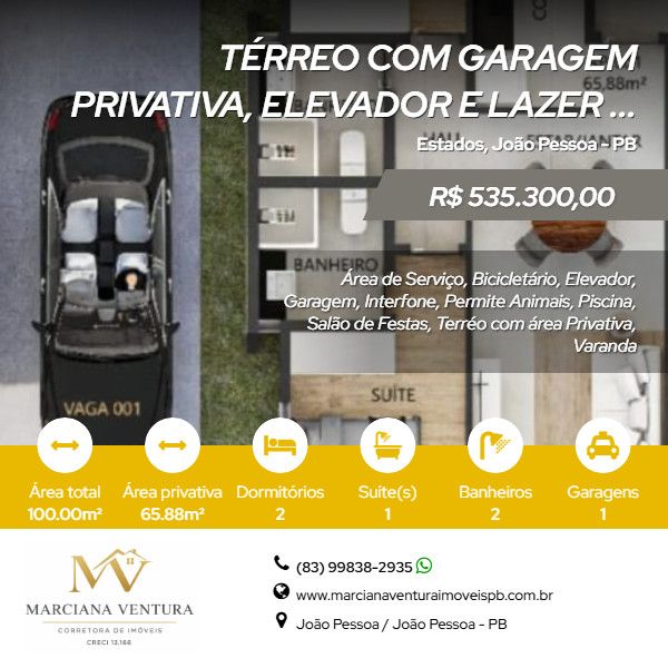 Apartamento Garden - Venda - Estados - Jo�o Pessoa - PB