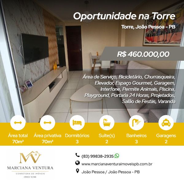Apartamento - Venda - Torre - Jo�o Pessoa - PB