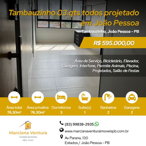 Apartamento - Venda - Tambauzinho - Jo�o Pessoa - PB