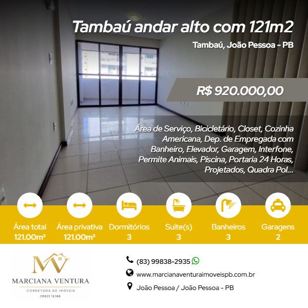 Apartamento - Venda - Tamba� - Jo�o Pessoa - PB