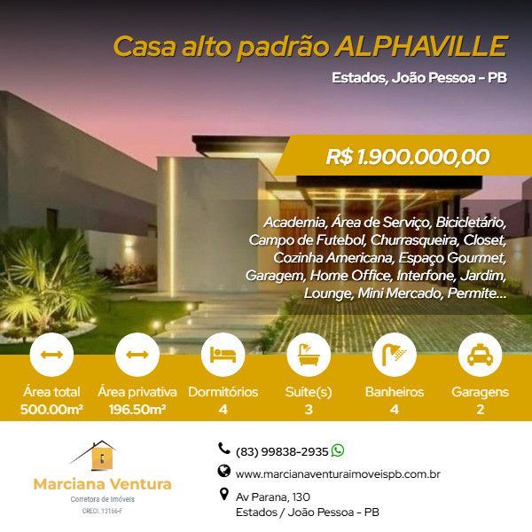 Casa em Condomnio - Venda - Estados - Joo Pessoa - PB