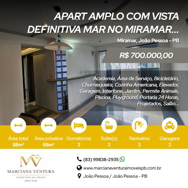 Apartamento - Venda - Miramar - João Pessoa - PB