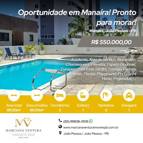 Apartamento - Venda - Mana�ra - Jo�o Pessoa - PB