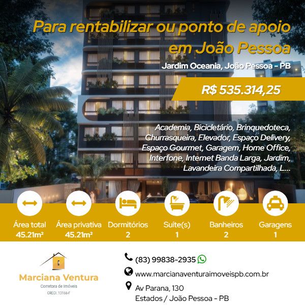 Apartamento - Venda - Jardim Oceania - Jo�o Pessoa - PB