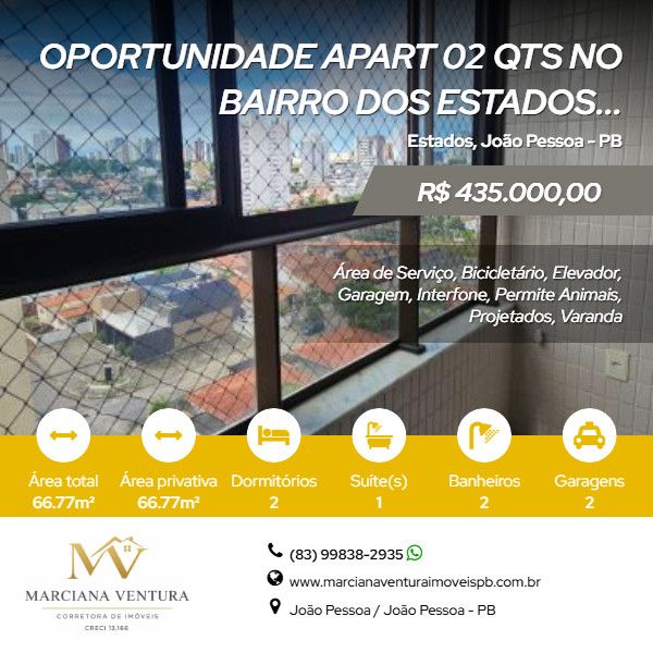 Apartamento - Venda - Estados - Jo�o Pessoa - PB