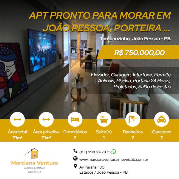 Apartamento - Venda - Tambauzinho - Jo�o Pessoa - PB