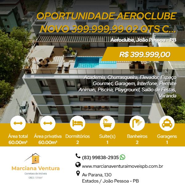 Apartamento - Venda - Aeroclube - Jo�o Pessoa - PB