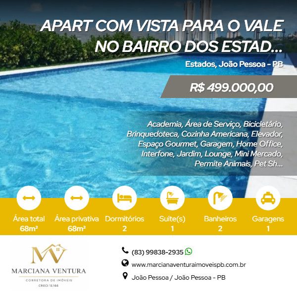 Apartamento - Venda - Estados - Jo�o Pessoa - PB