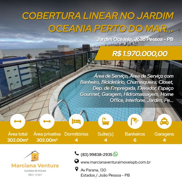 Cobertura - Venda - Jardim Oceania - Joo Pessoa - PB