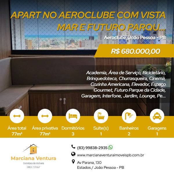 Apartamento - Venda - Aeroclube - Jo�o Pessoa - PB