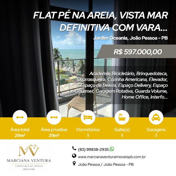 Flat - Venda - Jardim Oceania - Jo�o Pessoa - PB