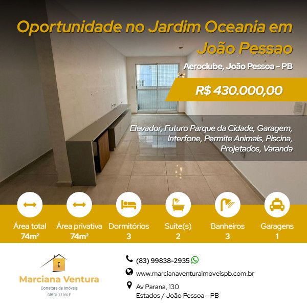 Apartamento - Venda - Aeroclube - João Pessoa - PB