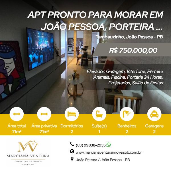 Apartamento - Venda - Tambauzinho - Jo�o Pessoa - PB