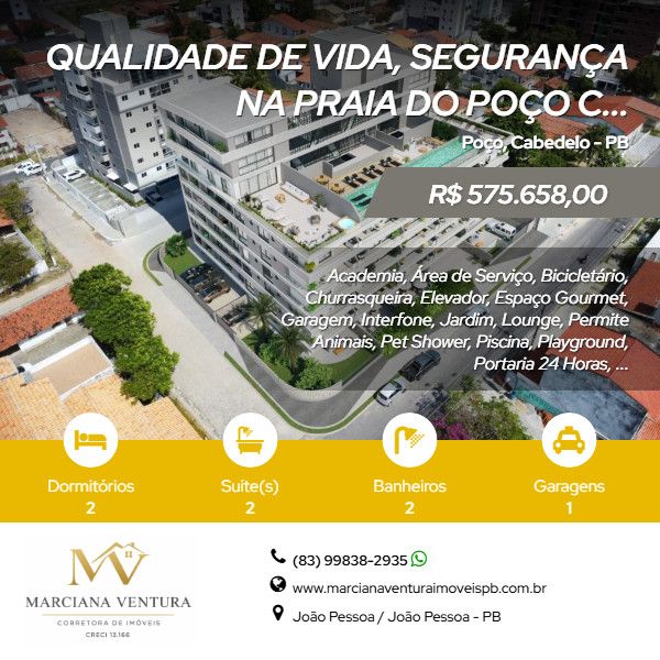 Apartamento - Venda - Po�o - Cabedelo - PB