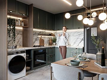 Cozinha do apartamento