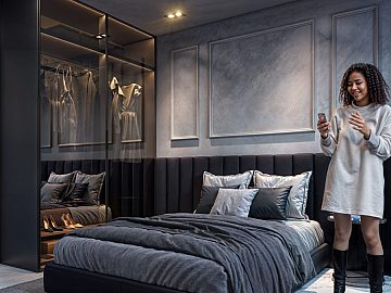 quarto do apartamento